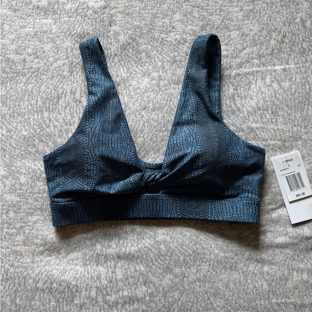 L*Space Blue Bralette/Swim Top